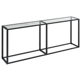 NNEVL Console Table Transparent 200x35x75.5cm Tempered Glass
