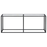 NNEVL Console Table Transparent 200x35x75.5cm Tempered Glass