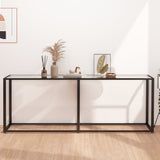 NNEVL Console Table Transparent 200x35x75.5cm Tempered Glass