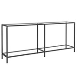 NNEVL Console Table Transparent 180x35x75.5 cm Tempered Glass