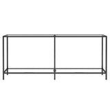 NNEVL Console Table Transparent 180x35x75.5 cm Tempered Glass