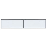 NNEVL Console Table White 180x35x75.5 cm Tempered Glass