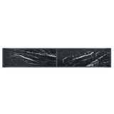 NNEVL Console Table Black 200x35x75.5 cm Tempered Glass