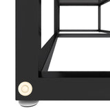 NNEVL TV Cabinet Black 140x40x40.5 cm Tempered Glass