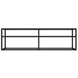 NNEVL TV Cabinet White Marble 140x40x40.5 cm Tempered Glass