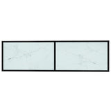 NNEVL TV Cabinet White Marble 140x40x40.5 cm Tempered Glass