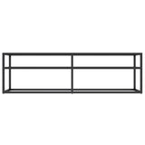 NNEVL TV Cabinet Black Marble 140x40x40.5 cm Tempered Glass