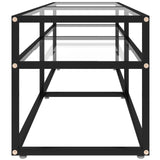 NNEVL TV Cabinet Transparent 160x40x40.5 cm Tempered Glass