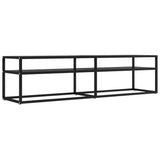 NNEVL TV Cabinet Black 160x40x40.5 cm Tempered Glass