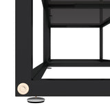 NNEVL TV Cabinet Black 160x40x40.5 cm Tempered Glass