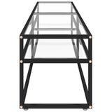NNEVL TV Cabinet Transparent 180x40x40.5 cm Tempered Glass