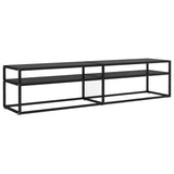 NNEVL TV Cabinet Black 180x40x40.5 cm Tempered Glass