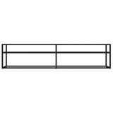 NNEVL TV Cabinet Black 180x40x40.5 cm Tempered Glass