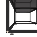 NNEVL TV Cabinet Black 180x40x40.5 cm Tempered Glass