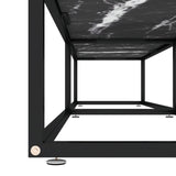 NNEVL TV Cabinet Black Marble 180x40x40.5 cm Tempered Glass