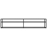 NNEVL TV Cabinet Black 200x40x40.5 cm Tempered Glass