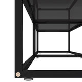 NNEVL TV Cabinet Black 200x40x40.5 cm Tempered Glass