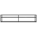 NNEVL TV Cabinet Black Marble 200x40x40.5 cm Tempered Glass