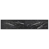 NNEVL TV Cabinet Black Marble 200x40x40.5 cm Tempered Glass