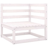 NNEVL Garden 2-Seater Sofa White Solid Wood Pine