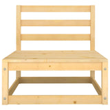 NNEVL Garden 3-Seater Sofa Solid Wood Pine