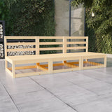 NNEVL Garden 3-Seater Sofa Solid Wood Pine