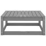 NNEVL 4 Piece Garden Lounge Set Grey Solid Pinewood