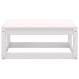 NNEVL 7 Piece Garden Lounge Set White Solid Pinewood