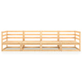 NNEVL Garden 4-Seater Sofa Solid Pinewood