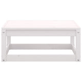 NNEVL 5 Piece Garden Lounge Set White Solid Pinewood