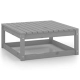 NNEVL 5 Piece Garden Lounge Set Grey Solid Pinewood