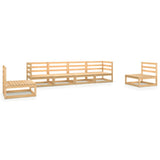 NNEVL 6 Piece Garden Lounge Set Solid Pinewood