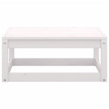 NNEVL 5 Piece Garden Lounge Set White Solid Pinewood