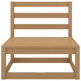 NNEVL 6 Piece Garden Lounge Set Honey Brown Solid Pinewood