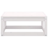 NNEVL 5 Piece Garden Lounge Set White Solid Pinewood