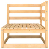 NNEVL 4 Piece Garden Lounge Set Solid Pinewood