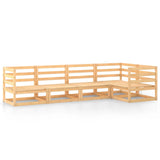 NNEVL 5 Piece Garden Lounge Set Solid Pinewood
