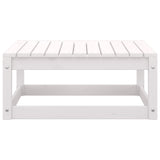 NNEVL 7 Piece Garden Lounge Set White Solid Pinewood