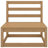 NNEVL 7 Piece Garden Lounge Set Honey Brown Solid Pinewood