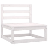 NNEVL 7 Piece Garden Lounge Set White Solid Pinewood