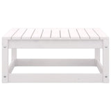 NNEVL 8 Piece Garden Lounge Set White Solid Pinewood