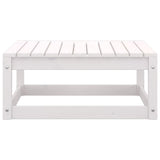 NNEVL 8 Piece Garden Lounge Set White Solid Pinewood