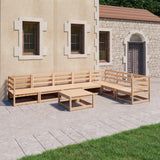 NNEVL 8 Piece Garden Lounge Set Solid Pinewood