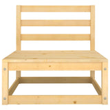 NNEVL 9 Piece Garden Lounge Set Solid Pinewood
