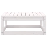 NNEVL 9 Piece Garden Lounge Set White Solid Pinewood