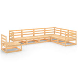 NNEVL 7 Piece Garden Lounge Set Solid Pinewood