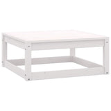 NNEVL 11 Piece Garden Lounge Set White Solid Pinewood