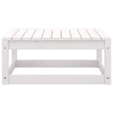 NNEVL 8 Piece Garden Lounge Set White Solid Pinewood