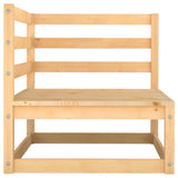 NNEVL 9 Piece Garden Lounge Set Solid Pinewood