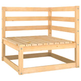 NNEVL 10 Piece Garden Lounge Set Solid Pinewood